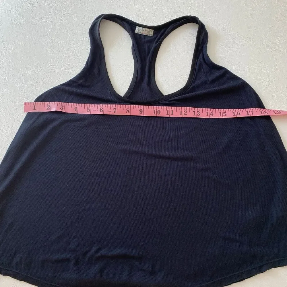 Free People Intimately Navy Blue Racerback Tank Top Women’s Size S